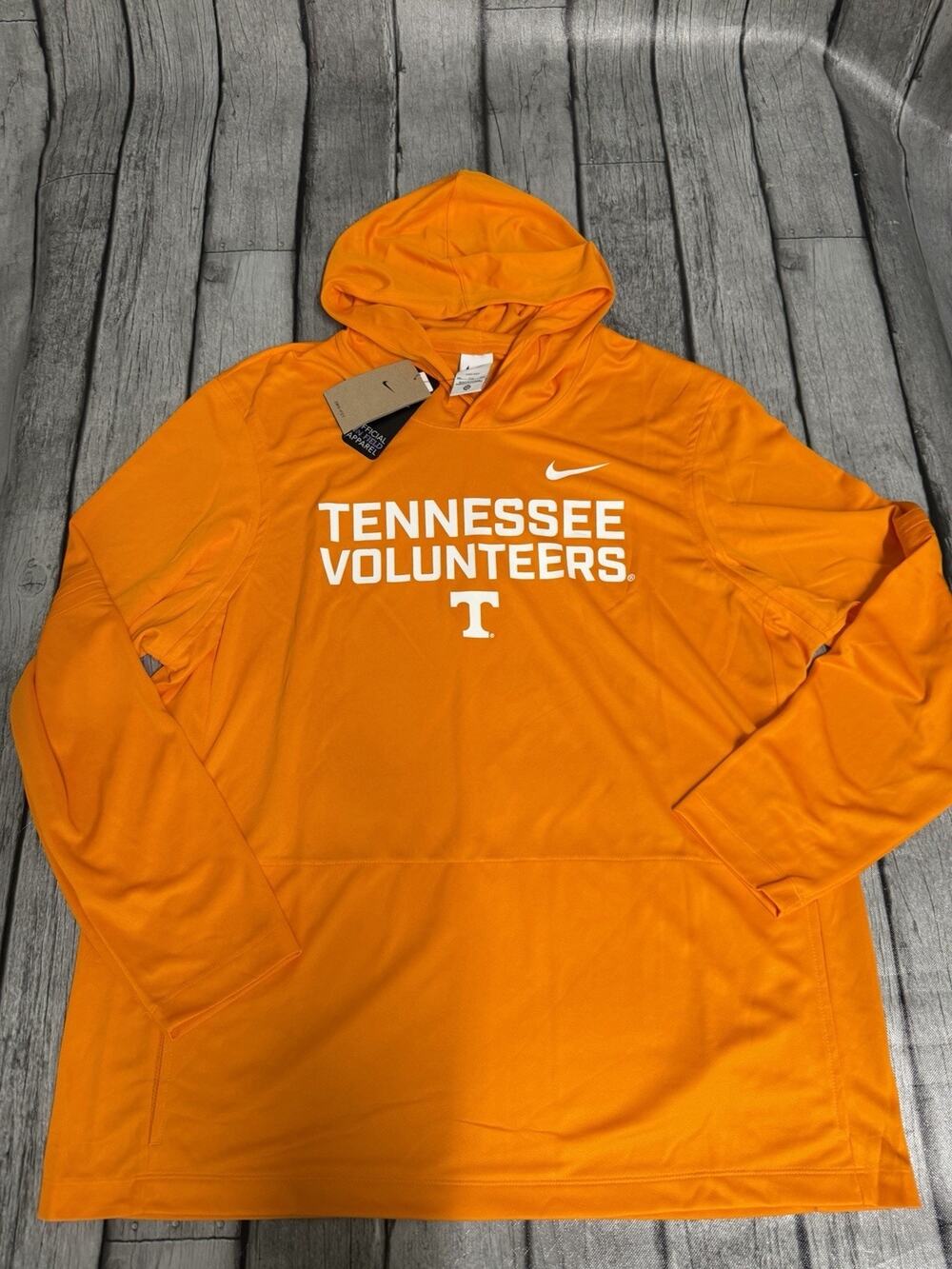 NWT Men’s Nike Tennessee Volunteers Sideline Dri-FIT Hoodie T-Shirt Orange XXL